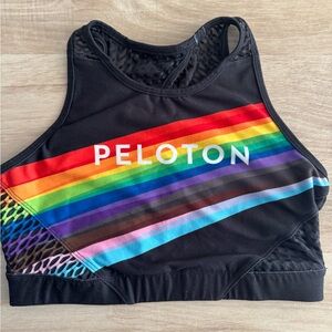 Peloton With Sports Bra Womens M Pride Rainbow